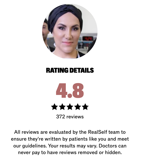 RealSelf reviews for Dr. Carmina Cardenas